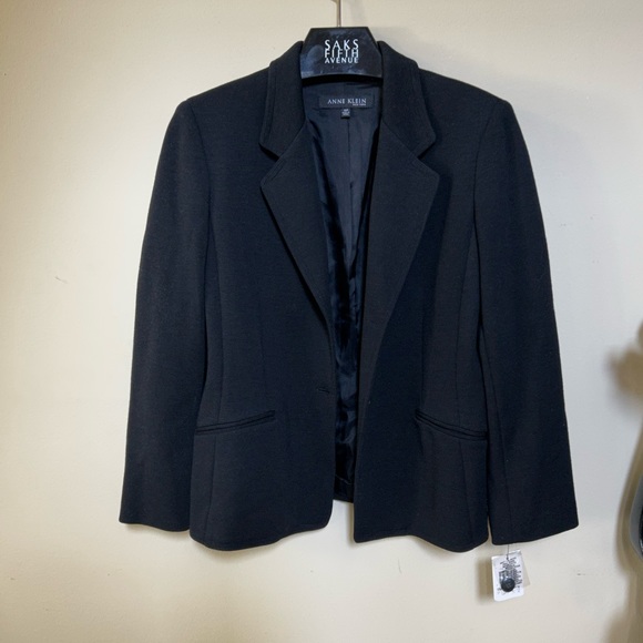 NWT - Anne Klein - Black Blazer - 10P - Picture 1 of 4